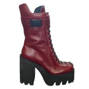 Jeffrey Campbell Red Viking Boots  NWOT/no box  Size 7